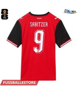 Günstige Österreich Marcel Sabitzer #9 Heimtrikot WM 2026 Kurzarm